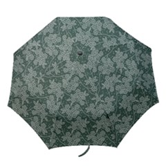 Folding Umbrella Floralines Green