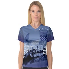 V-Neck Sport Mesh T-Shirt