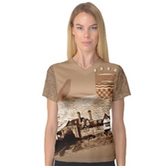 V-Neck Sport Mesh T-Shirt