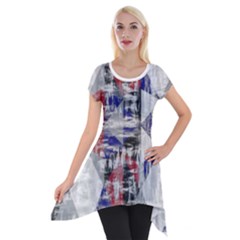 Short Sleeve Side Drop Tunic