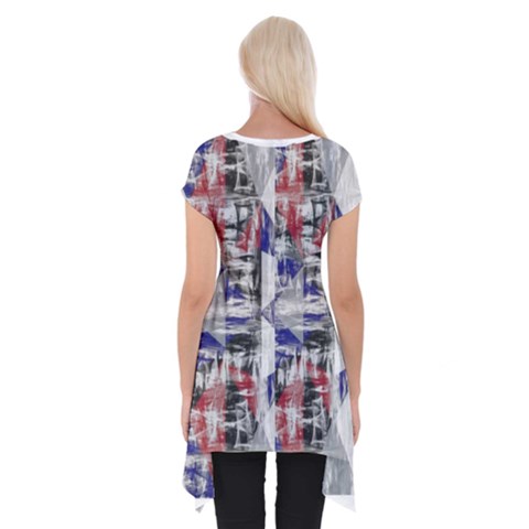 Short Sleeve Side Drop Tunic 
