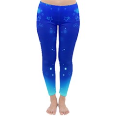 winter sky cute winter leggins - Classic Winter Leggings