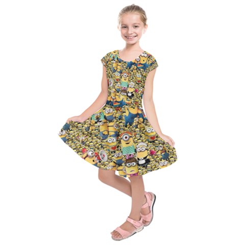 Kids  Short Sleeve Dress 