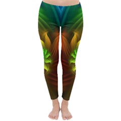 follow the abstract road winter leggings - Classic Winter Leggings