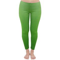 green shine  winter leggings - Classic Winter Leggings