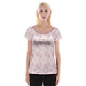 Small Flower Print Cap Sleeve Top View1