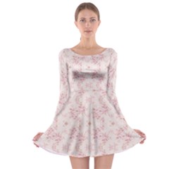 Small Flower Print Long Sleeve Skater Dress by jmcdesigns