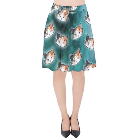 Velvet High Waist Skirt 