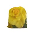Yellow rose Drawstring Pouch (Large) View1