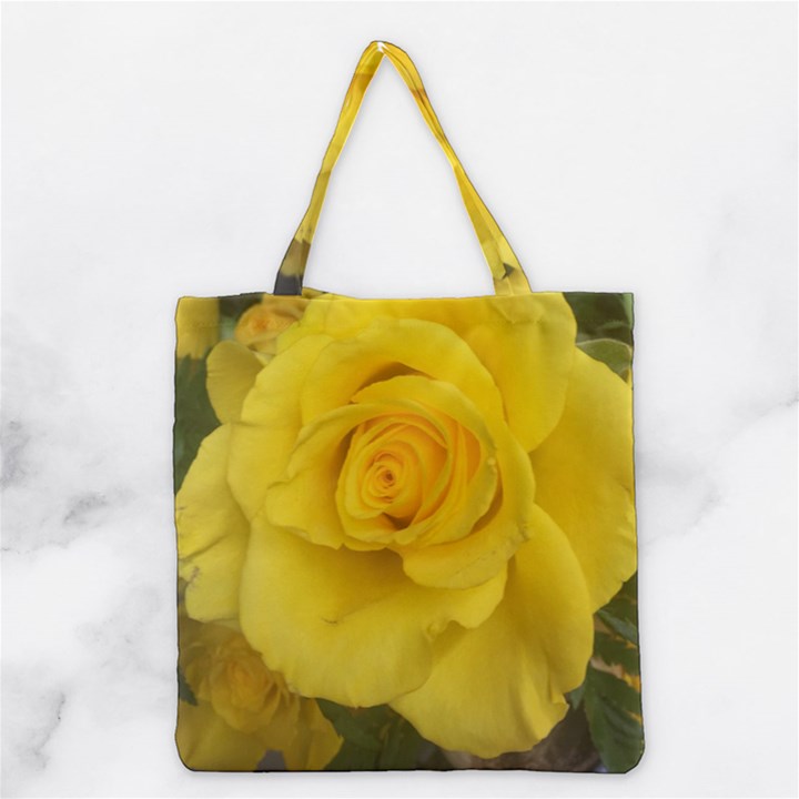 Yellow rose Grocery Tote Bag