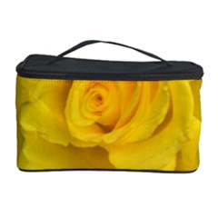 Yellow Rose Cosmetic Storage Case by glendatartist