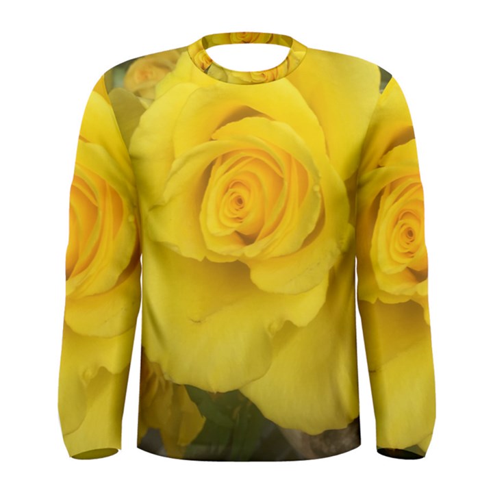 Yellow rose Men s Long Sleeve Tee