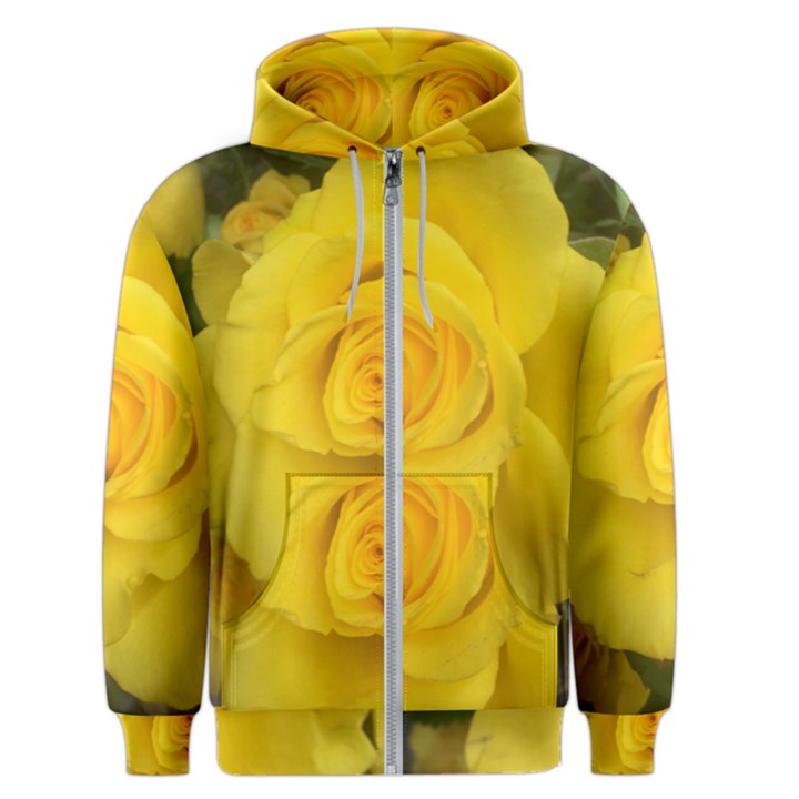 Yellow rose Men s Zipper Hoodie