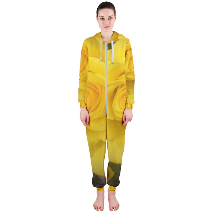 Yellow rose Hooded Jumpsuit (Ladies)