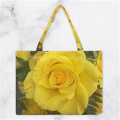 Yellow Rose Medium Tote Bag by glendatartist