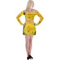 Yellow rose Off Shoulder Top with Mini Skirt Set View2