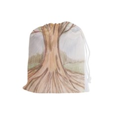Roots Drawstring Pouch (large) by glendatartist