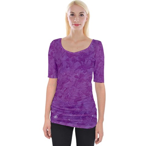Wide Neckline T-Shirt 