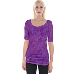 Wide Neckline T-Shirt