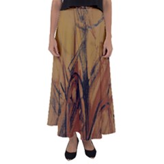 multi color maxi skirt - Flared Maxi Skirt