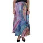 multi color maxi skirt - Flared Maxi Skirt
