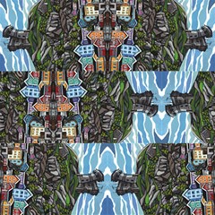  cabot Tower  Fabric by reillyfitzart