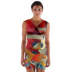 Wrap Front Bodycon Dress