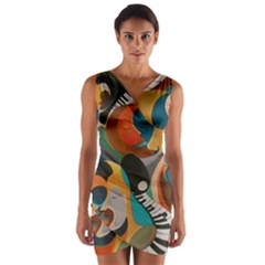 Wrap Front Bodycon Dress