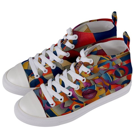 Women s Mid-Top Canvas Sneakers 