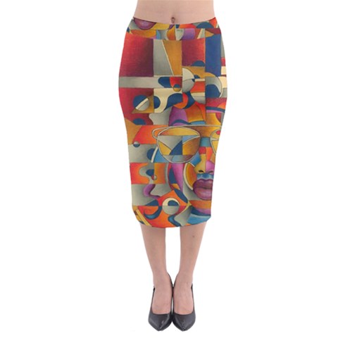 Midi Pencil Skirt 