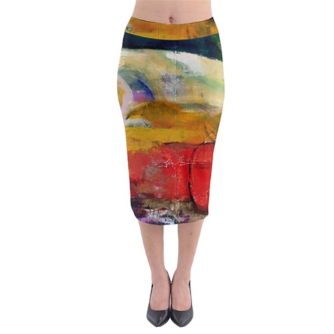 Midi Pencil Skirt 