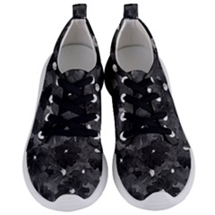  JustB  BlackAndWhiteFlowers lightweight sports shoes - Women s Lightweight Sports Shoes