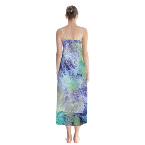 Button Up Chiffon Maxi Dress 