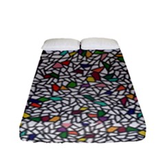 Pattern #3 Bed Sheets  - Fitted Sheet (Full/ Double Size)
