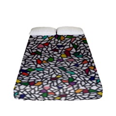 Pattern #3 Bed Sheets  - Fitted Sheet (Full/ Double Size)