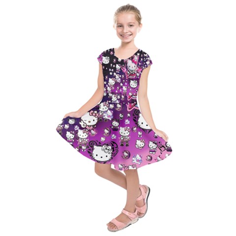 Kids  Short Sleeve Dress 