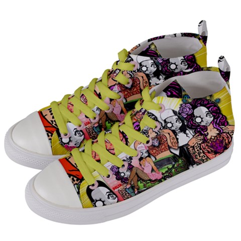 Women s Mid-Top Canvas Sneakers 