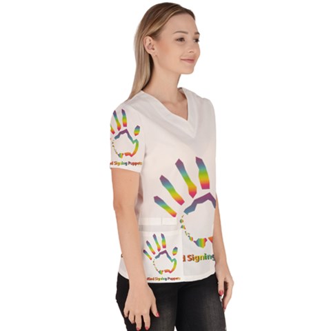 Women s V-Neck Scrub Top 