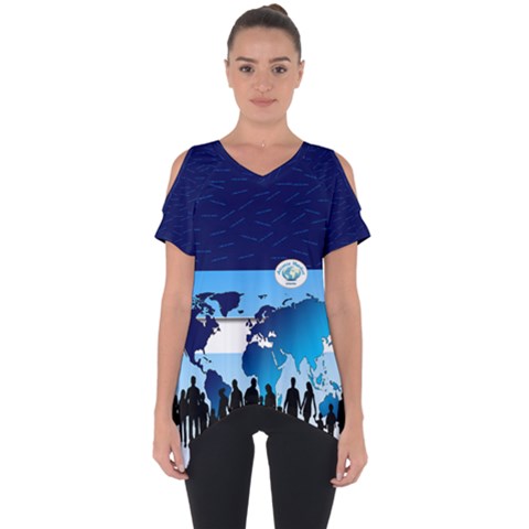 Cut Out Side Drop T-Shirt 