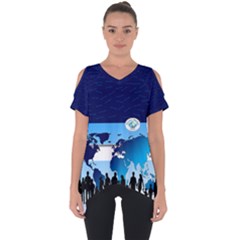Cut Out Side Drop T-Shirt