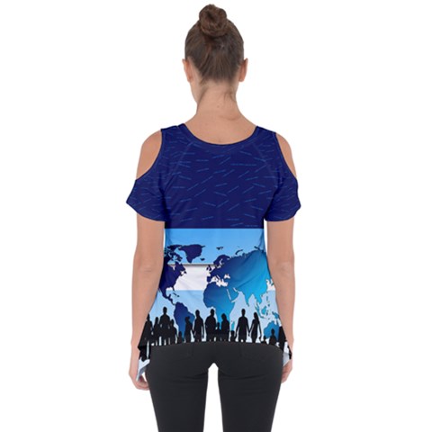 Cut Out Side Drop T-Shirt 
