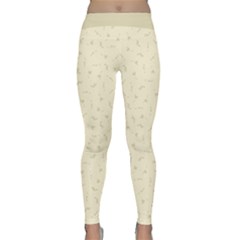 Cream Mythical Silkens Yoga Leggings - Classic Yoga Leggings