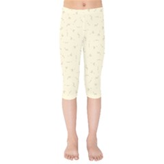 Cream Mythical Silkens Kids Capri Leggings - Kids  Capri Leggings 