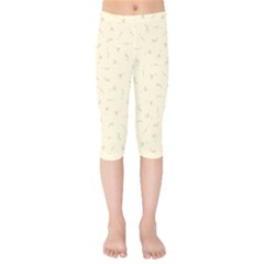 Cream Mythical Silkens Kids Capri Leggings - Kids  Capri Leggings 