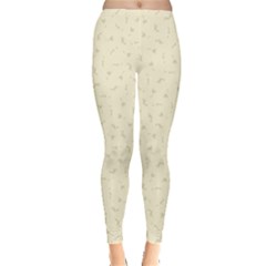 Cream Mythical Silkens Leggings - Everyday Leggings 