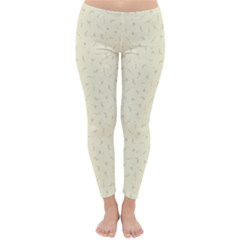 Cream Mythical Silkens Winter  Leggings - Classic Winter Leggings