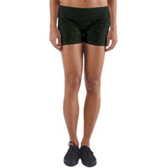 Green Mythical Silkens Yoga Shorts