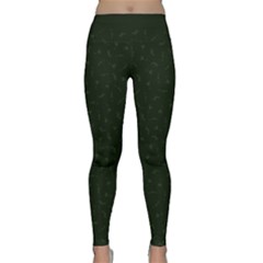 Green Mythical Silkens Yoga Leggings - Classic Yoga Leggings