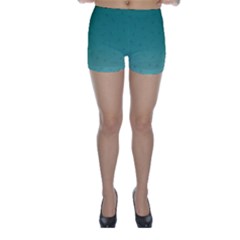 Teal Ombre Mythical Silkens Skinny Shorts