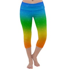 Rainbow Mythical Silkens Capri Yoga Leggings